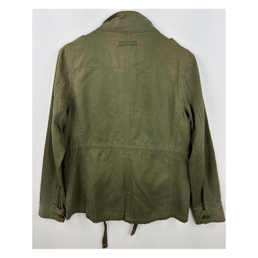 JCP Utility Jacket Womens Small Olive Green Military Field Coat Grunge Punk - Picture 4 of 13